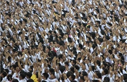150.000 Đoàn viên hò reo chào đón ông Kim Jong Un  
